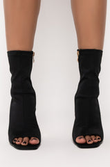 AZALEA WANG GOT ME IN THE MOOD STILETTO BOOTIE IN BLACK