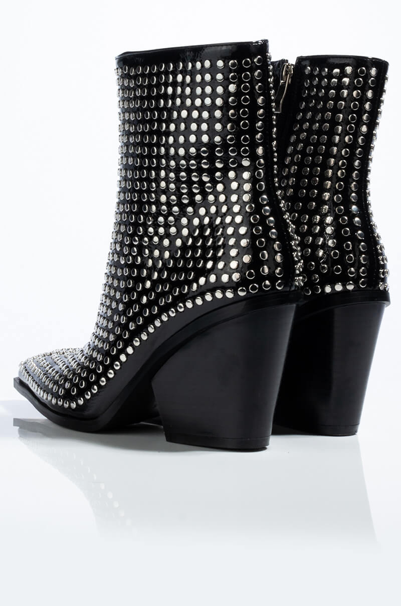 AZALEA WANG LEFT YOU ON READ STUDDED BOOTIE